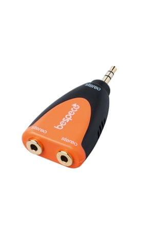 Bespeco SLAD225 Stereo Jack To 2X Stereo Jack Adaptor